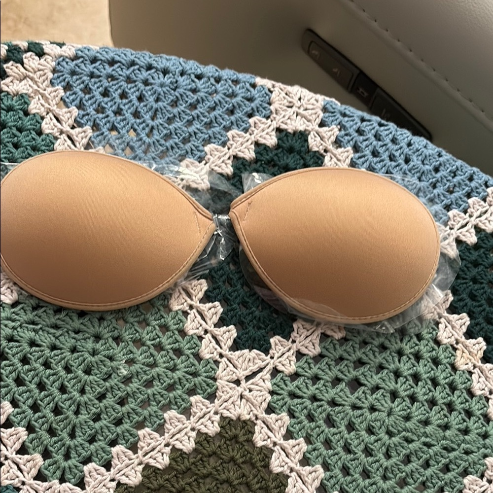 Tan Lace Trim Bra Intimates